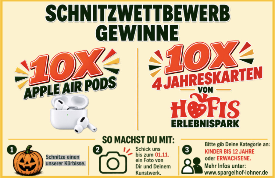 Gewinne Schnitzwettbewerb